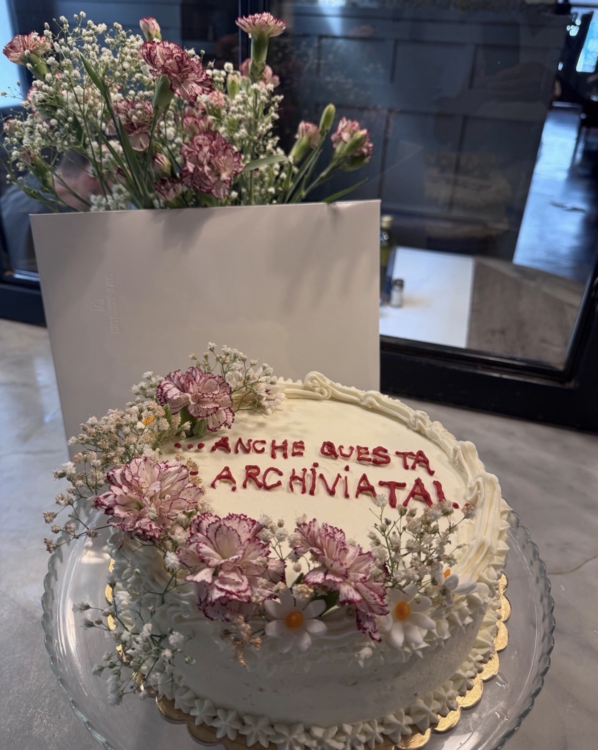 Torta floreale personalizzata